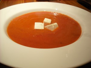 Soup served